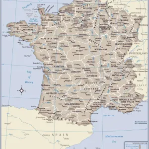 Carte du pays de France.