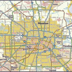 Houston, Texas Area Reference Map Print 2011 Edition Houston, Texas Area Reference Map Print 2011 Edition