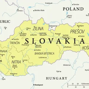 Vector Map of Slovakia Print - Reference Map Illustration Vector Map of Slovakia Print - Reference Map Illustration