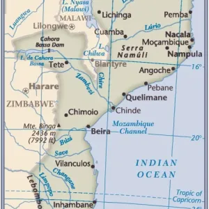 Mozambique Country Map 2011 Print (Reference Maps) Mozambique Country Map 2011 Print (Reference Maps)