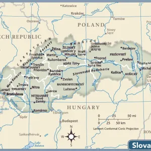 Slowakei Landkarte Slowakei Landkarte