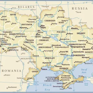 Carte du pays Ukraine.