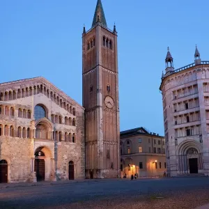 Duomo & Baptistry Print, Parma, Italy Duomo & Baptistry Print, Parma, Italy