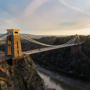 Clifton Suspension Bridge Sunset Print, Bristol UK