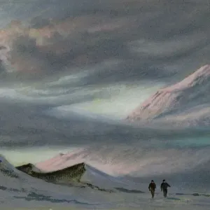 Mount Erebus Print, Watercolour on Paper Mount Erebus Print, Watercolour on Paper