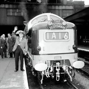 Vintage Print of the Flying Scotsman at Kings Cross Vintage Print of the Flying Scotsman at Kings Cross