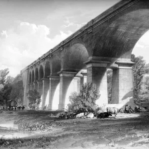 Wharncliffe Viaduct Hanwell Print