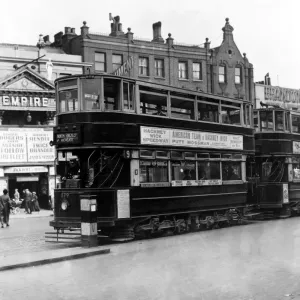 Tram Print: Islington Empire London 1936 Tram Print: Islington Empire London 1936