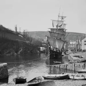 East Looe Quay Print, circa 1900 East Looe Quay Print, circa 1900
