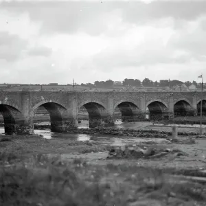 Print of Wadebridge Bridge, Cornwall, early 1900s