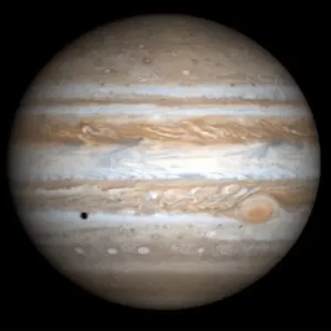 Print of US-Jupiter in true-color, a cylindrical map projected onto a globe Print of US-Jupiter in true-color, a cylindrical map projected onto a globe