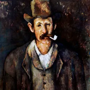 Paul Cezanne Man with a Pipe Print, 1892-96 Paul Cezanne Man with a Pipe Print, 1892-96