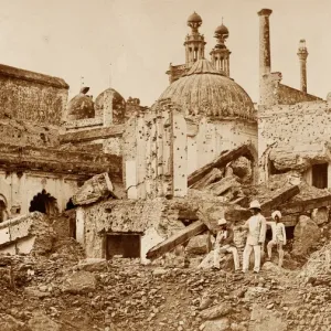 The Mine in Chutter Munzil Print, Lucknow 1857 The Mine in Chutter Munzil Print, Lucknow 1857