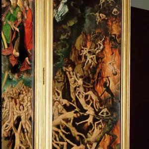 Triptych with the Last Judgement, right shutter (triptych on panel) Triptych with the Last Judgement, right shutter (triptych on panel)
