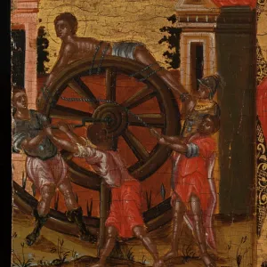 San Jorge matando al dragón y escenas de su vida, entre 1700 y 1750 (tempera sobre madera). San Jorge matando al dragón y escenas de su vida, entre 1700 y 1750 (tempera sobre madera).