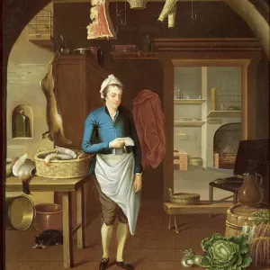 Kitchen Scene Print, 1771 oil on canvas Kitchen Scene Print, 1771 oil on canvas