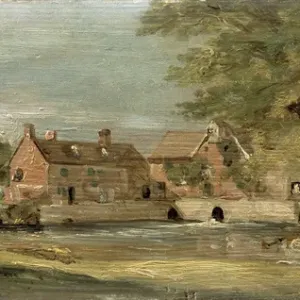 Flatford Mill Oil Print on Panel Flatford Mill Oil Print on Panel