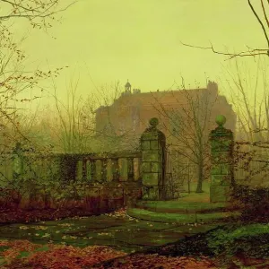 Autumn Morning Print by John Atkinson Grimshaw Autumn Morning Print by John Atkinson Grimshaw