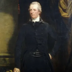 Ritratto di William Pitt, in piedi a tre quarti nella giacca scura e calzoni.