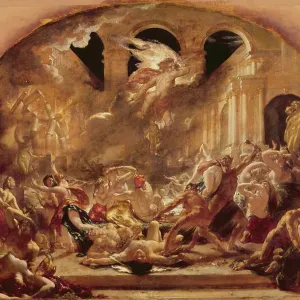 The Destroying Angel Print (oil on canvas) by Etty, William The Destroying Angel Print (oil on canvas) by Etty, William