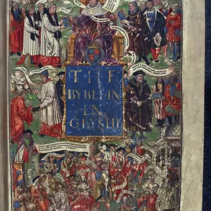 Title Page of the Second Great Bible (16th century) Print Title Page of the Second Great Bible (16th century) Print