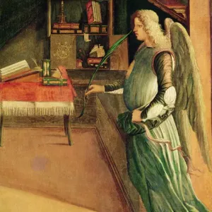 Print of an angel from a 15th-century Italian painting Print of an angel from a 15th-century Italian painting