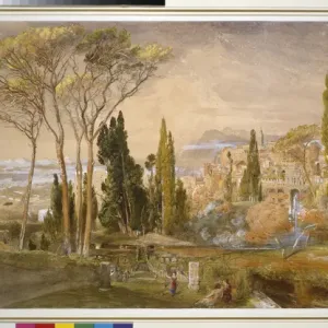 View from Villa d Este at Tivoli Print, 1839 (w/c) View from Villa d Este at Tivoli Print, 1839 (w/c)