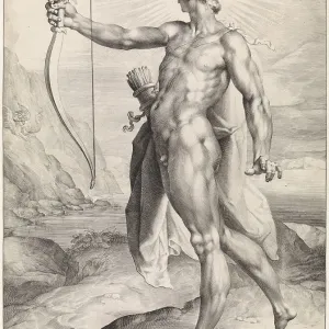 Apollo Kills the Python Dragon Print Apollo Kills the Python Dragon Print