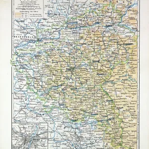 Carte de Posen (Poznan), Pologne, 1899. Carte de Posen (Poznan), Pologne, 1899.
