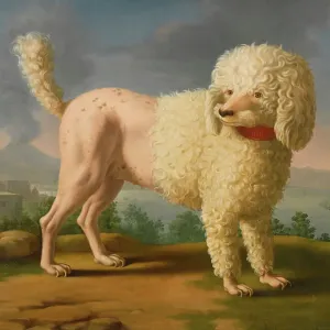 Lady Hamilton's Poodle in the Bay of Naples Print Lady Hamilton's Poodle in the Bay of Naples Print