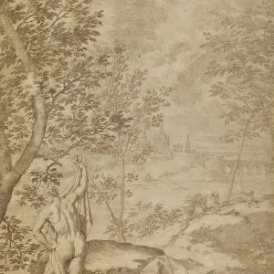 Apollo in einem Flusslandschaft, 1720/1730. Künstler: Donato Creti. Apollo in einem Flusslandschaft, 1720/1730. Künstler: Donato Creti.