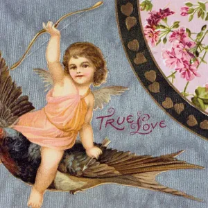 True Love Print, 1908 American Valentine card