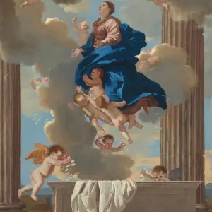 Nicolas Poussin's The Assumption of the Virgin Print, 1630/1632 Nicolas Poussin's The Assumption of the Virgin Print, 1630/1632
