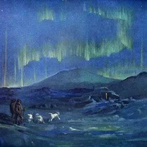 La Aurora Australis. c1908, (1909). Artista: George Marston La Aurora Australis. c1908, (1909). Artista: George Marston