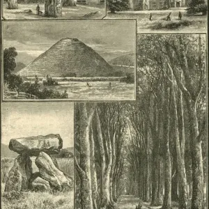 Avebury and Neighbouring Ancient Monuments, 1898 Print Avebury and Neighbouring Ancient Monuments, 1898 Print