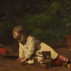 Thomas Eakins' Baby at Play Print, 1876 Thomas Eakins' Baby at Play Print, 1876