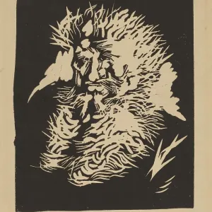 Bartige Männer, 1912. Ersteller: Morgner, Wilhelm Bartige Männer, 1912. Ersteller: Morgner, Wilhelm