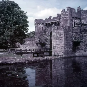 Beaumaris Castle Print, c1955 Beaumaris Castle Print, c1955