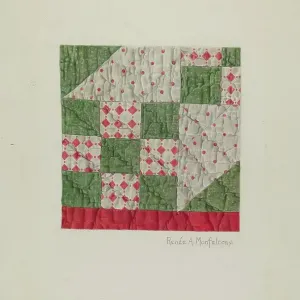 Kalikokästling (Stoffmusterwerk), um 1942, Erstellerin: Renée A. Monfalcone Kalikokästling (Stoffmusterwerk), um 1942, Erstellerin: Renée A. Monfalcone