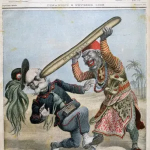 Print of Caricature of Francesco Crispi, Italian politician Print of Caricature of Francesco Crispi, Italian politician