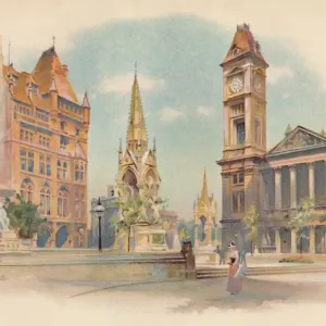 Kammermannsplatz, Birmingham. Ausgestellt ist die Schule für Mädchen um 1890. Künstler: Charles Wilkinson Kammermannsplatz, Birmingham. Ausgestellt ist die Schule für Mädchen um 1890. Künstler: Charles Wilkinson