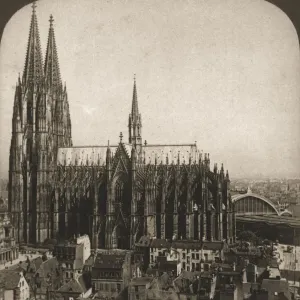 Cologne Cathedral Print, Germany, 1903 Cologne Cathedral Print, Germany, 1903