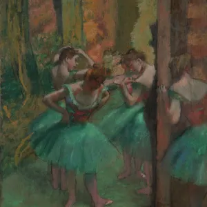 Tänzerinnen in rosa und grün um 1890 von Edgar Degas
