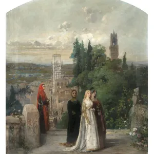 Dante und Beatrice Schöpfer : Induno, Gerolamo (1825-1890) Dante und Beatrice Schöpfer : Induno, Gerolamo (1825-1890)