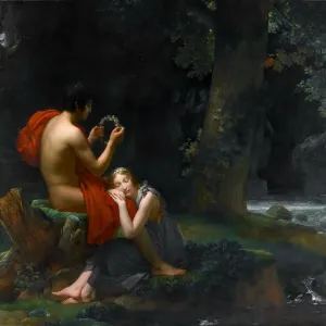 Gerard's Daphnis and Chloe Print, Louvre Collection Gerard's Daphnis and Chloe Print, Louvre Collection
