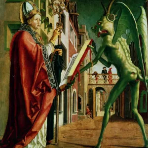 The Devil Presenting St Augustin with the Book of Vices Print The Devil Presenting St Augustin with the Book of Vices Print