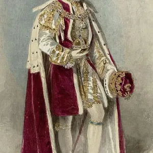 Herrscher von Devonshire mit dem Globus, um ca. 1800 von Marie J Naylor und James Stephanoff Herrscher von Devonshire mit dem Globus, um ca. 1800 von Marie J Naylor und James Stephanoff