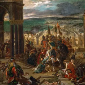 Delacroix's The Entry of the Crusaders Print, Louvre Collection Delacroix's The Entry of the Crusaders Print, Louvre Collection