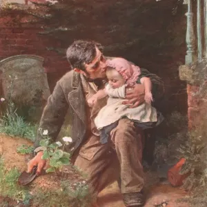 Working-Class Father's Lament, c1883 Print Working-Class Father's Lament, c1883 Print