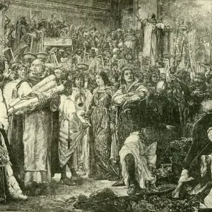 The Florentines Renouncing Vanities, 1890 Print The Florentines Renouncing Vanities, 1890 Print